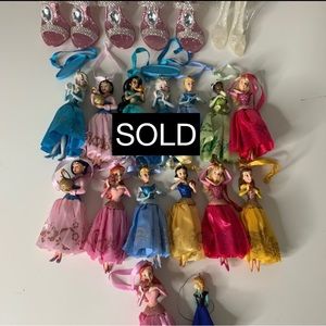 Bundle Disney Christmas Tree Ornaments made of Ceramic.
